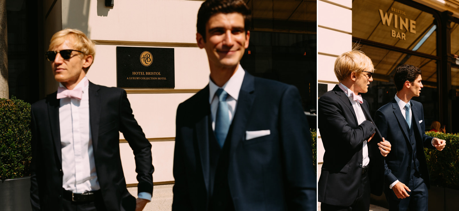 portret ślubny pana młodego w hotelu bristol- wesele pałac zdunowo- Luke Sezeck
